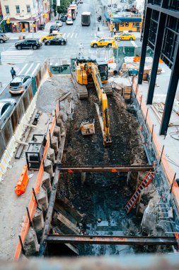 New York 'un göbeğinde inşaat faaliyetleri var.