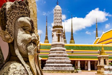 Antik heykel, Wat Pho tapınağı, Bangkok