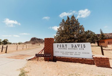 Fort Davis Teksas Ulusal Tarih Alanı Girişi