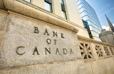 Ottawa Kanada 'daki Kanada Bankası finans binası