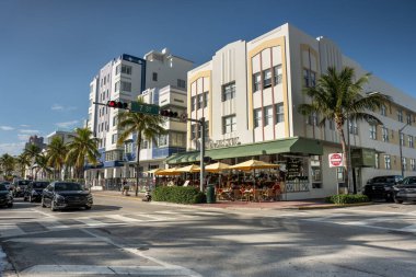 Ocean Drive 'daki South Beach Miami sanat deco otelleri
