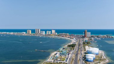 Pensacola Sahili 'nin havadan görünüşü