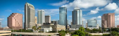 Tampa Körfezi Florida şehir merkezi ufuk çizgisi manzarası