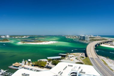 Orange Beach ve Perdido Geçidi 'nin hava manzarası