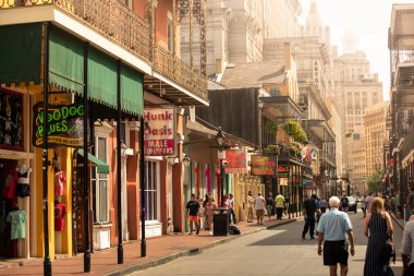Fransız Mahallesi Bourbon Caddesi New Orleans Louisiana