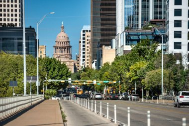 Eyalet Kongre Binası 'ndan Austin Texas Kongre Bulvarı