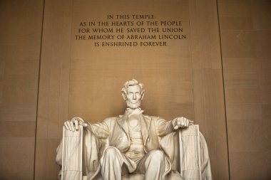 Washington 'daki Abraham Lincoln Anıt Heykeli