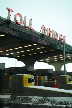 Chicago, Illinois - 14 Şubat 2025: Chicago Skyway Toll Köprüsü