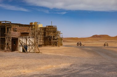 Atlas Stüdyoları 'nda film setleri. Afrika 'daki en büyük film stüdyosudur.