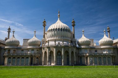 Brighton, İngiltere 'deki şatonun güzel manzarası.