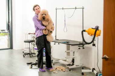 Kuaförde Köpek Bakımı Kanişi Saç Tıraşından Sonra Tutuyor