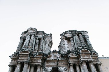 Antigua, Guatemala 'daki Iglesia del Carmen harabeleri