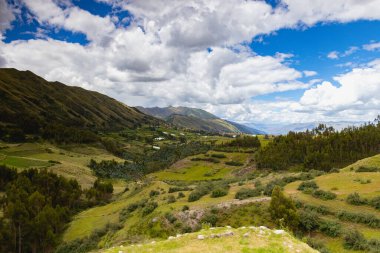 Puca Pucara, Cusco, Peru arkeolojik sitesinden görüntü