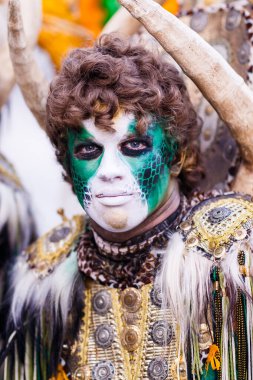 Villajoyosa 'daki siyahların şirketinden bir çocuğun portresi..