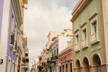 Eski San Juan, Porto Riko - 17 Mayıs 2025 Eski San Juan 'da Burger King