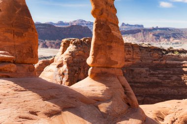Utah, Arches Ulusal Parkı 'ndaki Kum Taşı Kemer Üssü