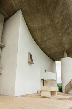 Le Corbusier 'in Notre Dame du Haut' u Ronchamp Fransa 'da.