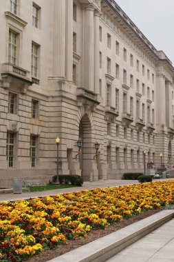 Washington DC 'deki Dusk' taki Neoklasik Bina