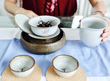 Çin Çay Seremonisi için hazırlanılıyor