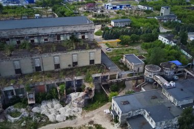 Eski şehrin şöminesinin bacası..