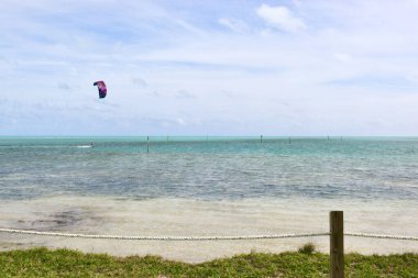 Key West Florida 'da uçurtma sörfü