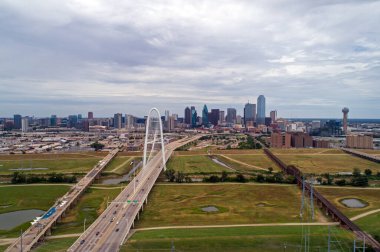 Dallas ufuk çizgisinin hava görüntüsü