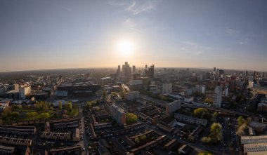 Manchester Şehir Merkezi 'nde Gün Doğumu