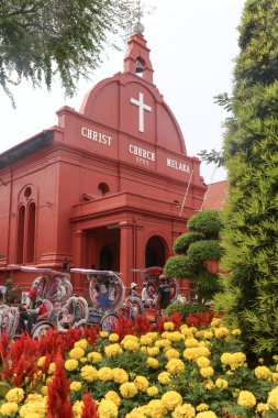 Catholic church at Red Square (Dutch Square) in Malacca