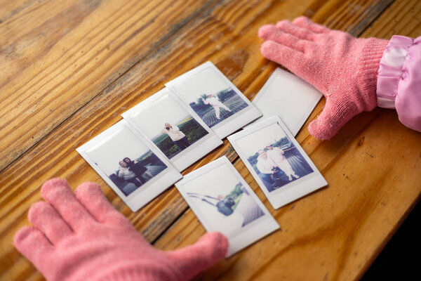 Family polariods on a cold winter adventure