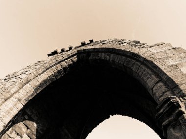 Black and White, Blackfriars Chapel, St Andrews, Fife, Scotland, UK.