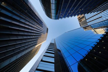 Londra finans bölgesi gökdelenleri modern mimari