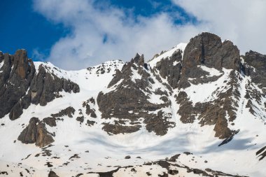 A mountain range in the French Alps