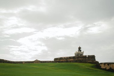 Castillo San Felipe del Morro fortress in Puerto Rico with copy space