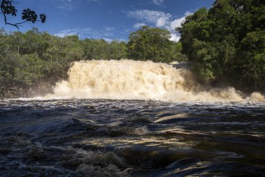 Beautiful view to Iracema Waterfall in Presidente Figueiredo