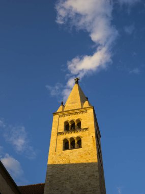 Tower, St. George's Basilica, Prague Castle, Prague, Czechia.