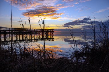 December sunset in Daphne, Alabama