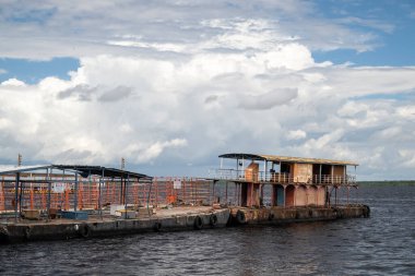 River docks in downtown Manaus, Amazonas, Brazil