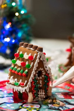 Zencefilli bir evin önünde borulama kreması