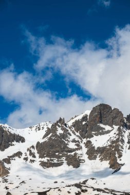 A mountain range in the French Alps
