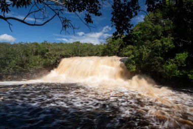 Beautiful view to Iracema Waterfall in Presidente Figueiredo