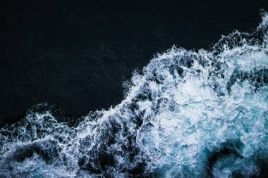 Majestic Blue Waves Alongside Ferry Route