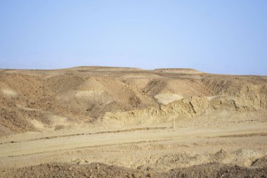 sandy and rocky desert plains