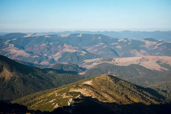 Scenic Mountain Landscape with Rolling Hills