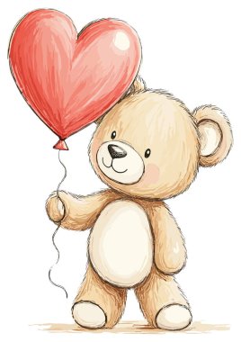 Oyuncak ayı balona aşık..