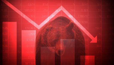 Borsa fiyatları düştüğünde ayı piyasasının soyut mali tablosu