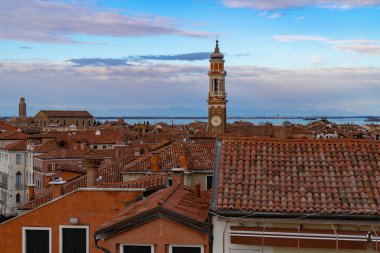 Rooftops of Venice in Sunset