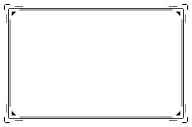 Rectangle of frame border. Design simple of stripe black on white background. Design print for illustration, certificate, placard, background. Set 38