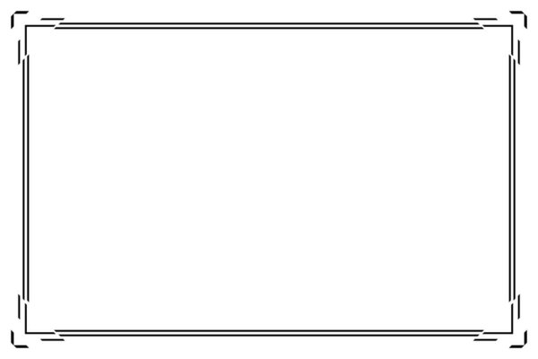 Rectangle of frame border. Design simple of stripe black on white background. Design print for illustration, certificate, placard, background. Set 37