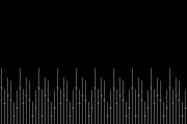 Vertical lines pattern. Design regular stripe white on black background. Design print for illustration, texture, wallpaper, background. Set 2