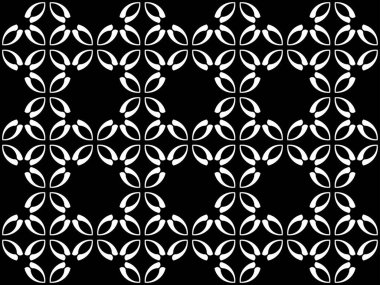 Kiremit deseni. Siyah arka planda beyaz yay tasarla. Çizim, doku, duvar kağıdı, arkaplan için tasarım baskısı. 2. Set